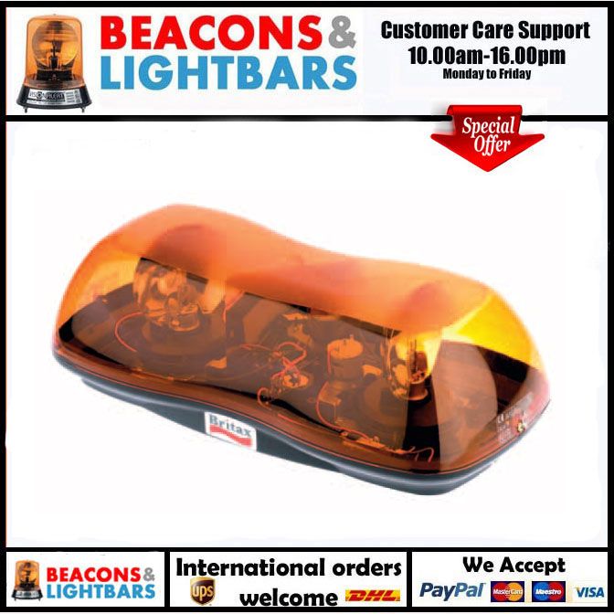 Britax A421.00.12V Aerolite 421 1 bolt fixing 12v 420mm 2 Rotator Mini Bar PN: A421.00.12V